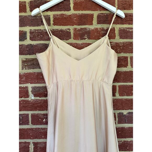 Show Me Your MuMu Faith Maxi Dress in Champagne Luxe Satin Bridesmaid - Picture 14 of 15